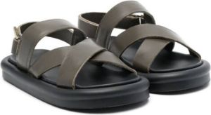 Age of Innocence flat rubber sandals Green
