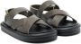 Age of Innocence flat rubber sandals Green - Thumbnail 1