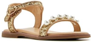 Age of Innocence Fleur sequin-embellished sandals Gold