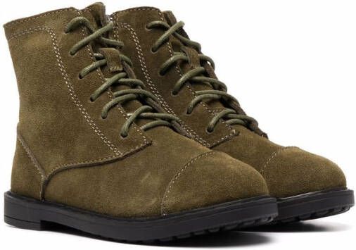 Age of Innocence Gents lace-up suede ankle boots Green