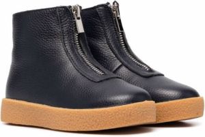 Age of Innocence Gents shearling-lined leather ankle boots Blue