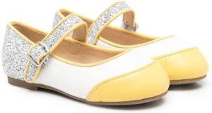 Age of Innocence glitter-detail ballerina shoes White