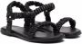 Age of Innocence Kyle ruched leather sandals Black - Thumbnail 1