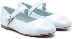 Age of Innocence leather ballerina shoes Blue