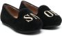Age of Innocence logo-embroidered suede ballerina shoes Black - Thumbnail 1