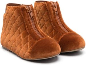 Age of Innocence Nicole quilted boots Brown