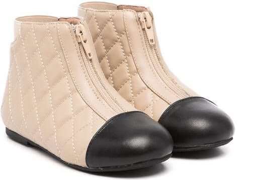 Age of Innocence Nicole quilted boots Neutrals