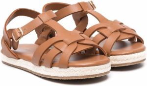 Age of Innocence Patricia cut-out leather sandals Brown
