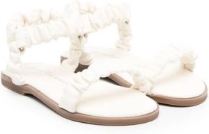 Age of Innocence ruched-strap detail sandals Neutrals