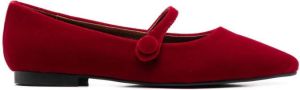 Age of Innocence Thea pointed-toe ballerina shoes Red