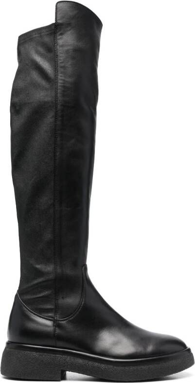 AGL 40mm leather knee boots Black