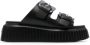 AGL Agatha double-buckle slippers Black - Thumbnail 1