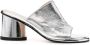AGL Alison 80mm leather mules Silver - Thumbnail 1
