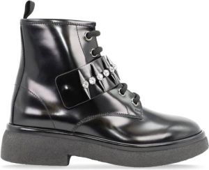 AGL Alison R Spike leather boots Black