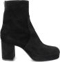 AGL Betty 80mm velour ankle boots Black - Thumbnail 1