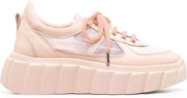 AGL Blondie Grid platform sneakers Pink