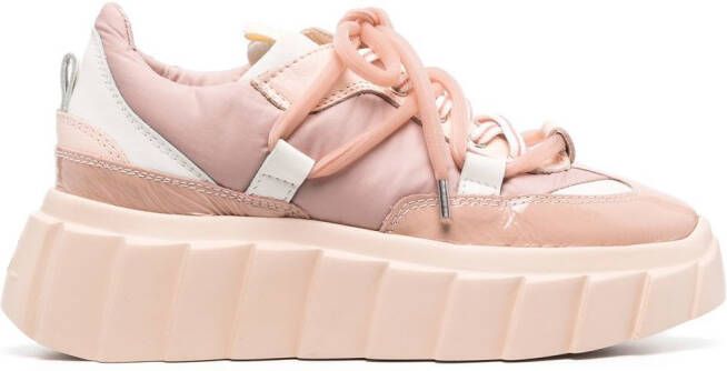 AGL Blondie platform lace-up sneakers Pink