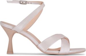 AGL crossover-strap leather sandals Pink