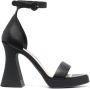 AGL Janis 115mm ankle-strap sandals Black - Thumbnail 1