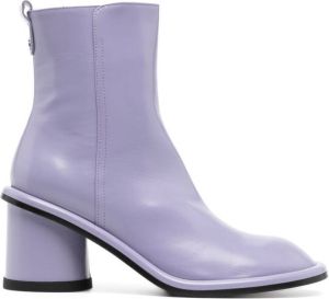 AGL leather ankle boots Purple