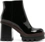 AGL Moon 120mm leather ankle boots Black - Thumbnail 1