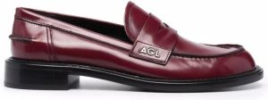 AGL Saffron penny loafers Red