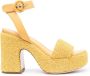 AGL Sista Zerby 80mm leather sandals Yellow - Thumbnail 1