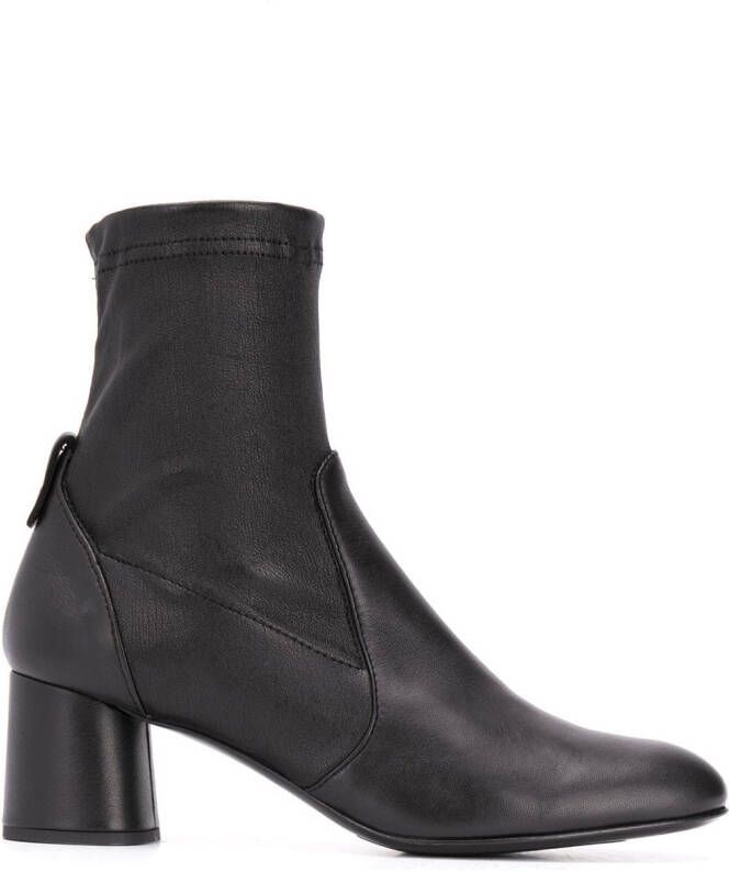 AGL stretch ankle boots Black