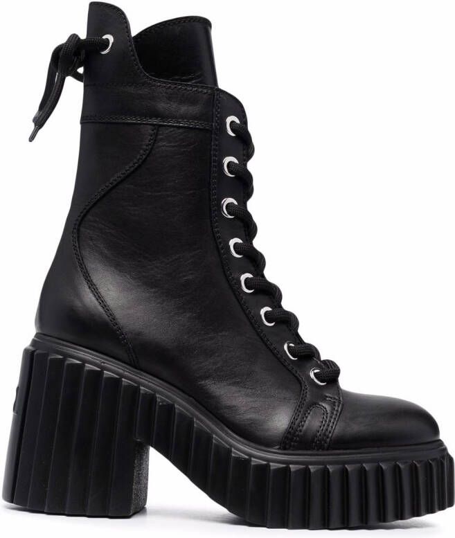 AGL Tania platform boots Black