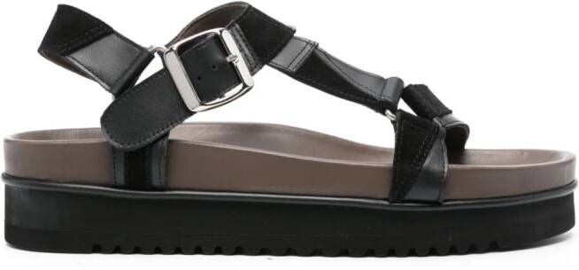 Ahluwalia Bailey leather sandals Black