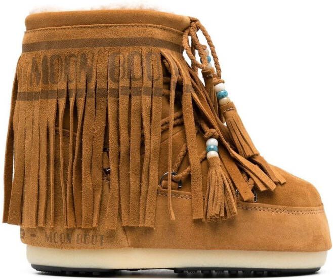 Alanui x Moonboot Kids Icon Moon ankle boots Brown