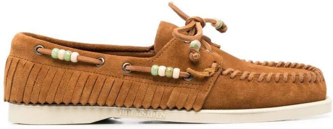 Alanui x Sebago Dockside boat shoes Brown