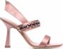 Alberta Ferretti beaded slingback sandals Pink - Thumbnail 1