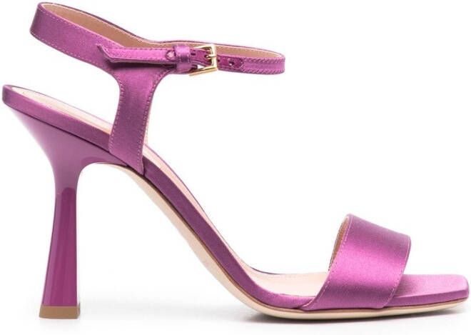 Alberta Ferretti metallic tapered-heel sandals 105mm Purple