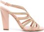 Alberta Ferretti Soutage 100mm leather sandals Pink - Thumbnail 1