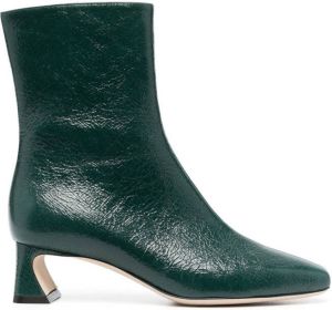 Alberta Ferretti square-toe 60mm ankle boots Green