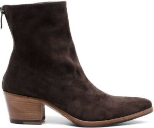 Alberto Fasciani 60mm suede leather boots Brown