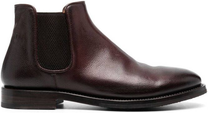 Alberto Fasciani ankle-length leather Chelsea boots Brown
