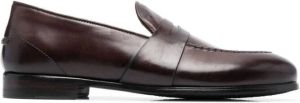 Alberto Fasciani Eva leather penny loafers Brown