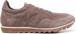 Alberto Fasciani panelled lace-up sneakers Brown