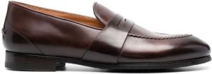Alberto Fasciani polished slip-on loafers Brown