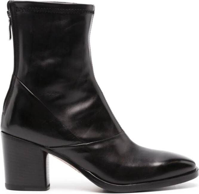 Alberto Fasciani Ursula 70mm leather ankle boots Black