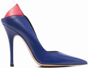Aleksander Siradekian France Flag pointed-toe pumps Blue