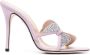 Alessandra Rich Butterfly crystal-embellished sandals Purple - Thumbnail 1