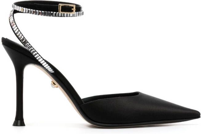 Alevì 110mm crystal-embellished sandals Black
