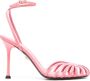 Alevì 110mm leather sandals Pink - Thumbnail 1