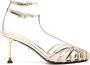 Alevì Ally 95mm caged sandals Gold - Thumbnail 1