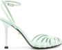 Alevì Ally 95mm patent-leather sandals Green - Thumbnail 1