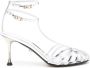 Alevì Anna 85mm mirrored leather pumps Silver - Thumbnail 1