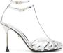 Alevì Anna leather sandals Silver - Thumbnail 1